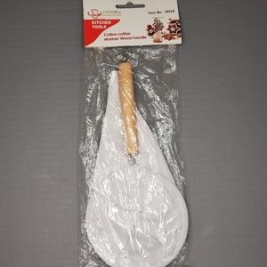 Uniware Cotton Coffee Strainer Wood Handle